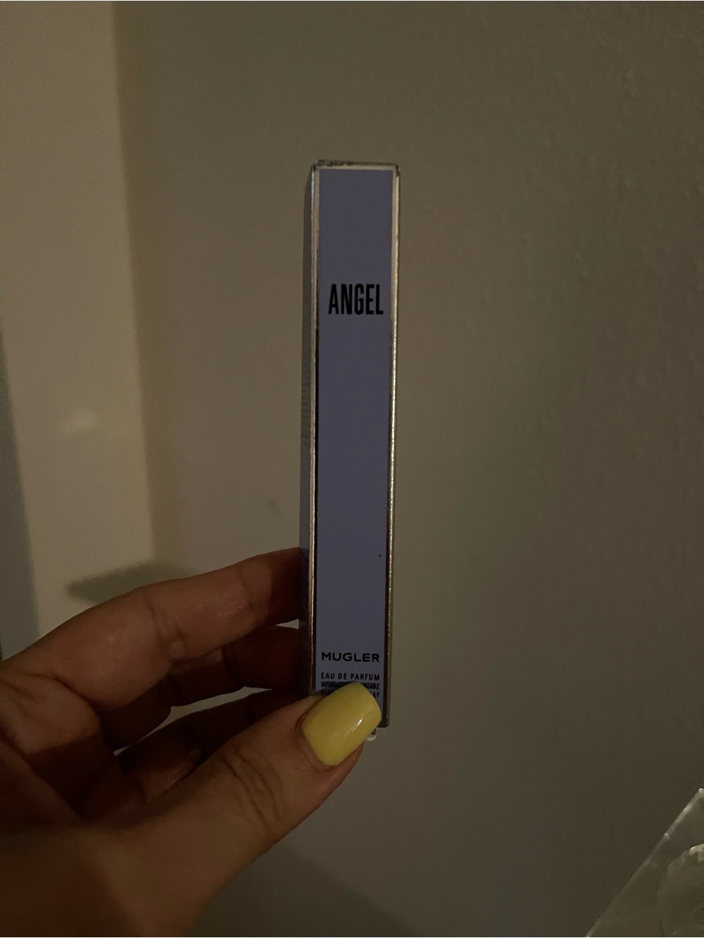 Mugler Angel spray in Lavender and Silver